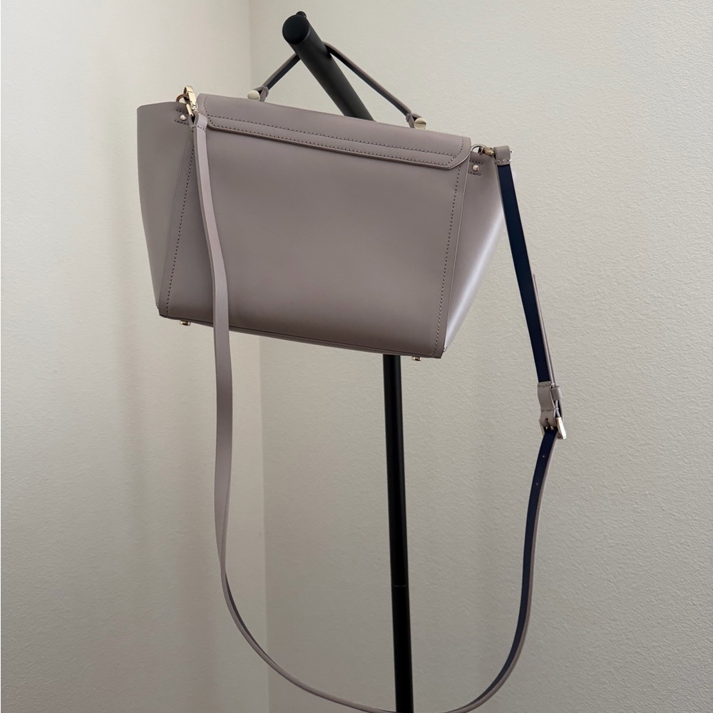 Kate Spade Arbour Hill Lilah Satchel Crossbody Beige Neutral Leather - Picture 5 of 9